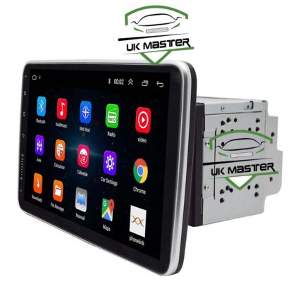 UK Master 10.1" 2 Din Universal ipad Audio Stereo 360 Rotatable Screen Carplay Android Auto