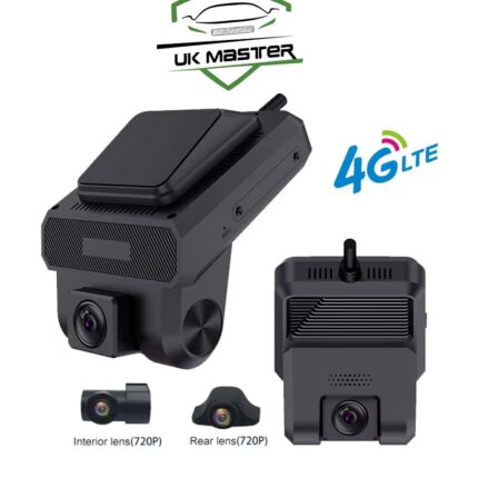 Ukmaster 4G Dash Camera H20 3 Lens (Front, Rear, Inside) Live view
