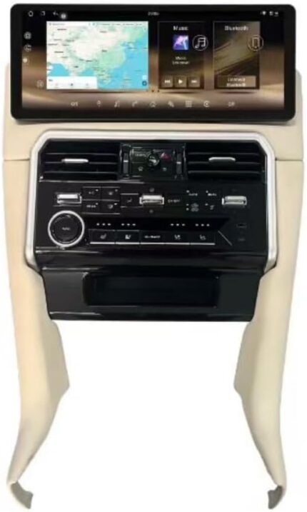 Uk Master 17" Android 14 Car Radio for Armada Y62 Patrol QX80 QX56, 4K, Wireless Carplay Android Auto, GPS Navigation, 8+128GB, Multimedia Player, 2010-2022 (BEIGE)