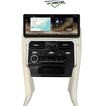 Uk Master 17" Android 14 Car Radio for Armada Y62 Patrol QX80 QX56, 4K, Wireless Carplay Android Auto, GPS Navigation, 8+128GB, Multimedia Player, 2010-2022 (BEIGE)
